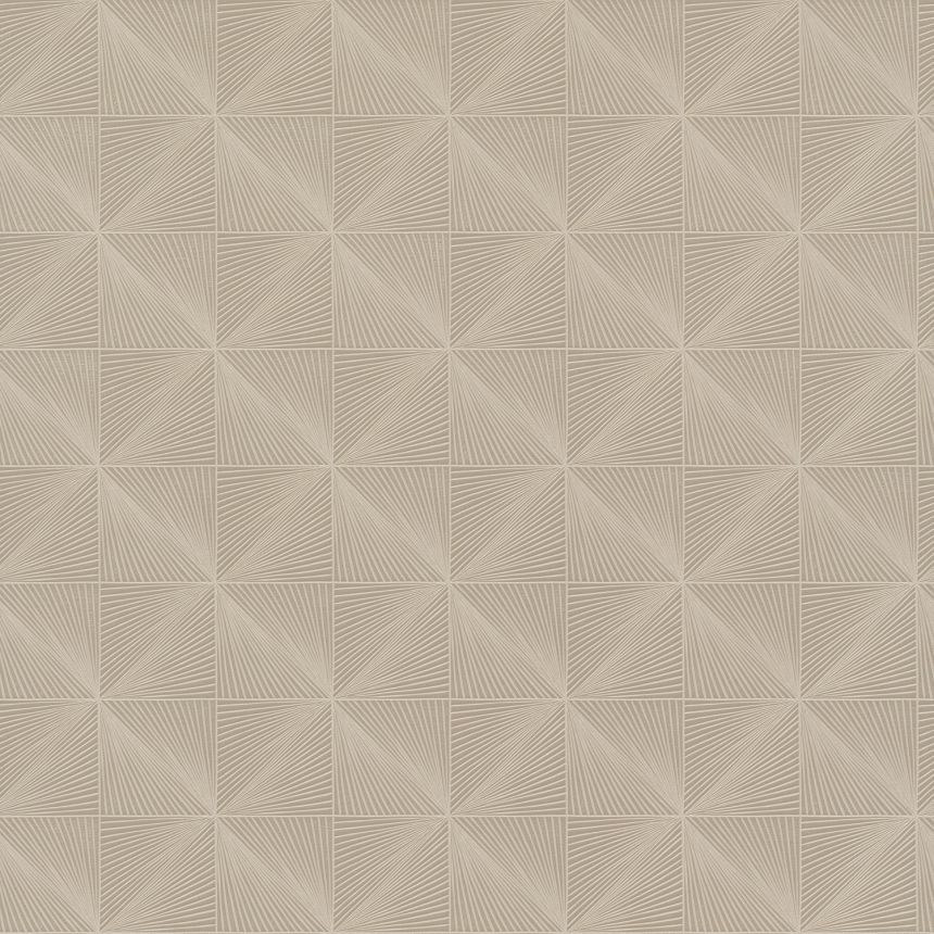 Braun-beige geometrische Tapete, CU3313, Cumaru, Grandeco